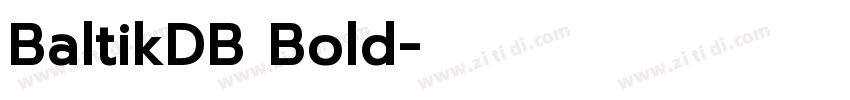 BaltikDB Bold字体转换